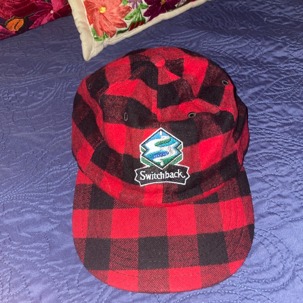 Switchback Brewery - Vermont Flannel Company - Red and Black Plaid Hat